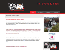 Tablet Screenshot of dogtired.co.uk